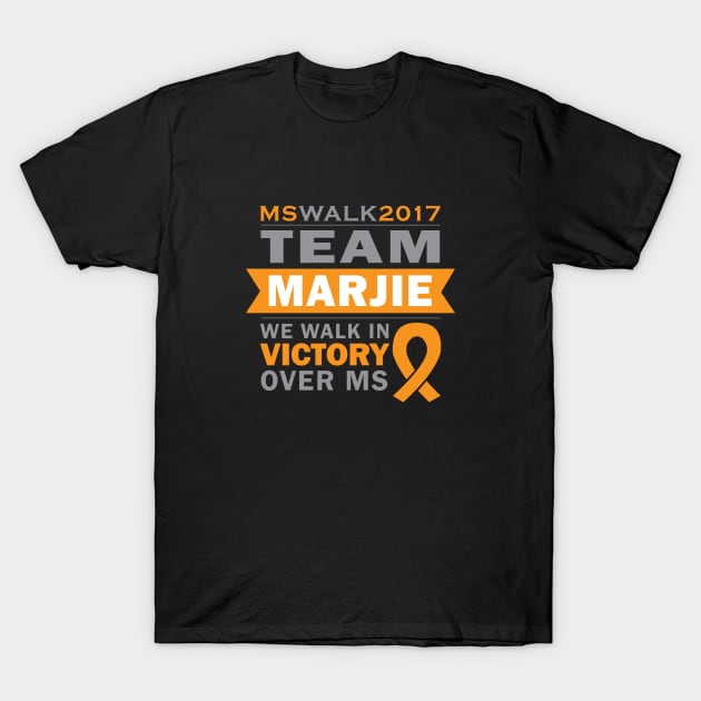 Team Marjie Walks MS 2017 T-Shirt by LinesOfCharacter